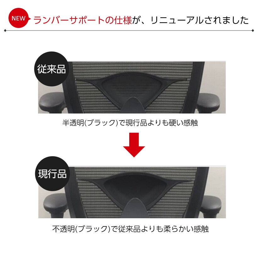 オカムラ コンテッサセコンダ オフィスチェア アジャストアーム ハイバック アルミ脚 ナイロンキャスター ランバーサポート付き 背メッシュ 座面クッション シルバーフレーム グレーボディ okamura Contessa seconda CC83GE [4]