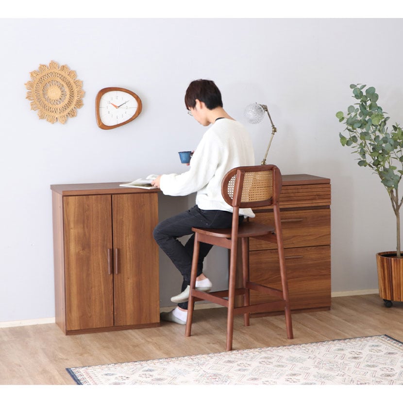 東馬 UP376 コッティ バーチェア 幅450×奥行510×高さ1070(座面高680)mm [5]