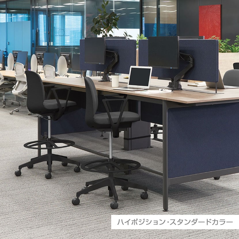 ITOKI(イトーキ) オフィスチェア トルテUチェア ハイバック 肘なし ビニールレザー ロッキング 事務椅子 KJ-310DL [5]