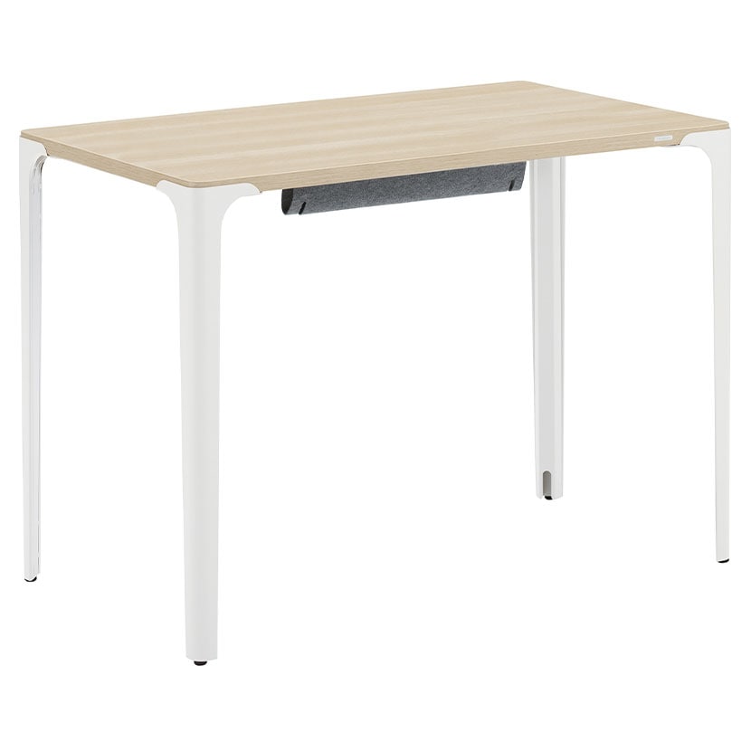 オカムラ パラベル デスク 8TPD0B メラミンタイプ プライズウッド 配線受け付き 脚カバー付き オフィスデスク テレワーク Parabel 幅1000x奥行600×高さ720mm [4]