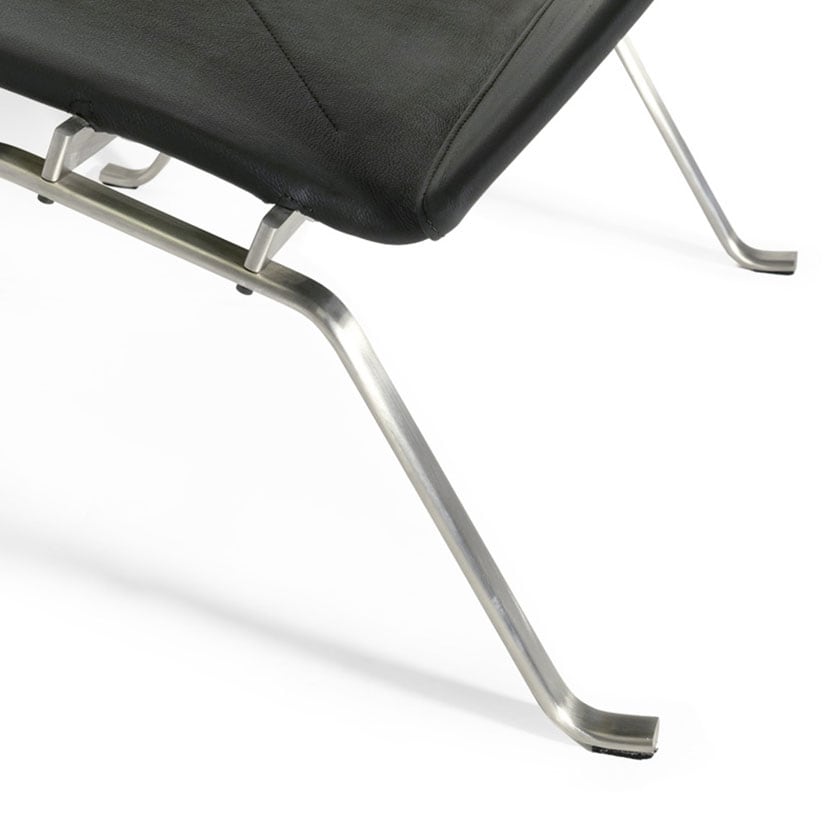 ラウンジチェア ポール・ケアホルム リプロダクト リアルレザー(牛革) 幅640×奥行690×座面高350mm [4]