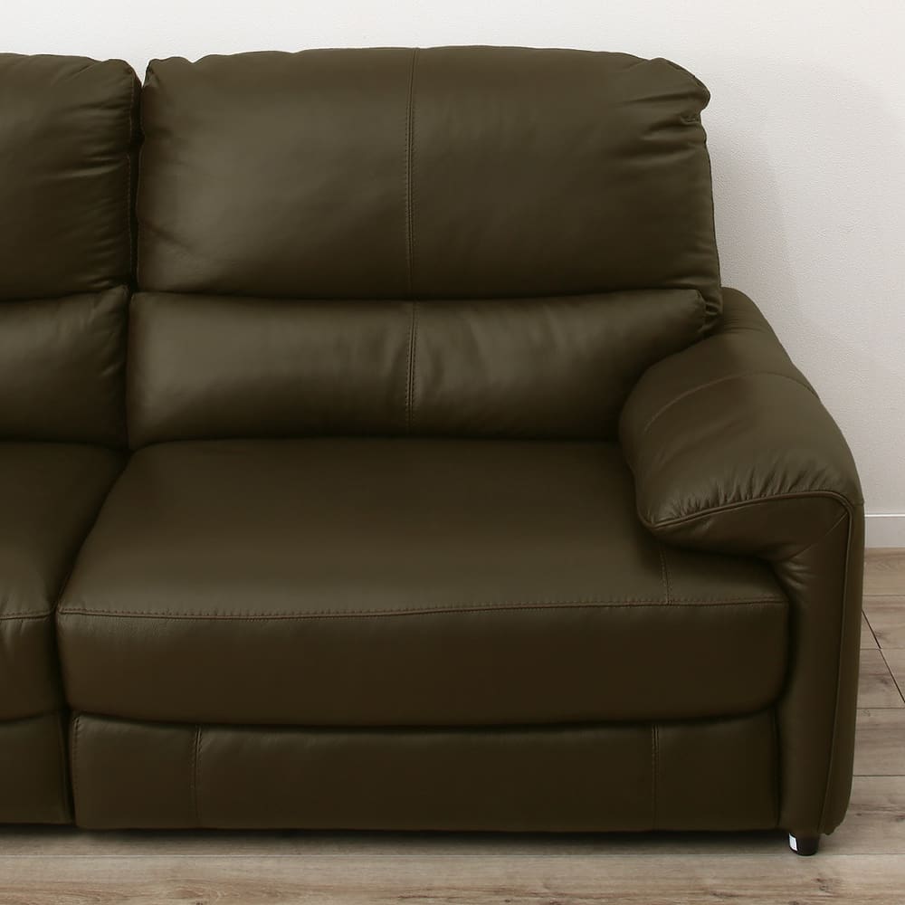 3人掛け左電動リクライニングソファ(ジャファー スタンダードタイプ NB GR) <N> [4]