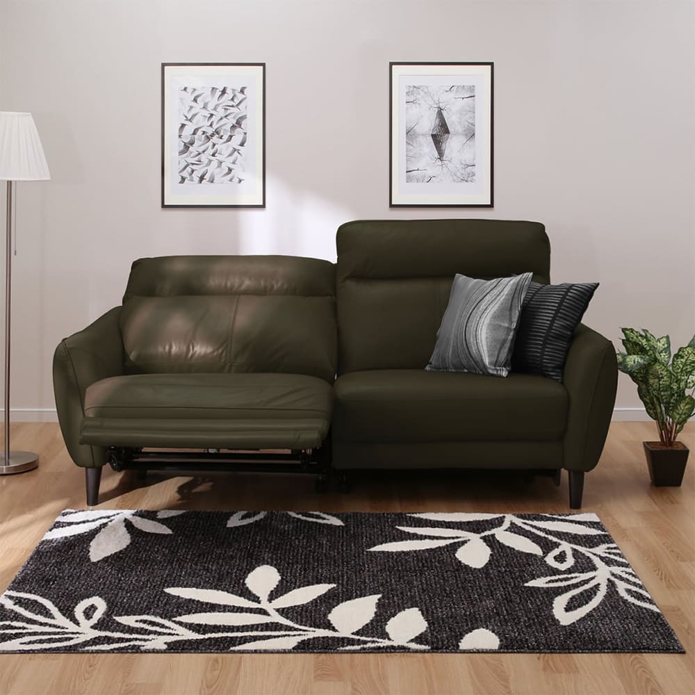 3人掛け右電動リクライニングソファ(アネーロ スタンダードタイプ NB GR) <N> [4]