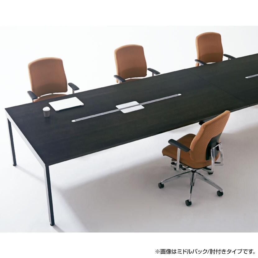 KB-RP61SPL | リオルガシリーズ ハイバック 肘付 標準仕様ナイロンキャスター 幅648×奥行633×高さ1168mm プラス(PLUS) [3]