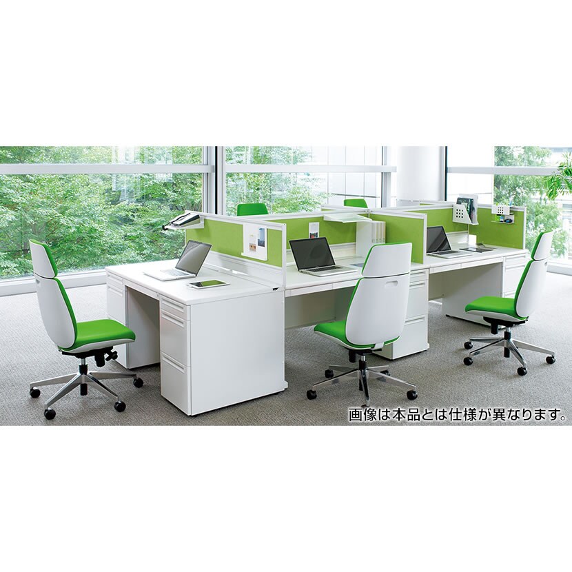 KC-UC50SEL | オフィスチェア Uチェア ホワイトシェル ローバック 樹脂脚 肘なし 取っ手機能 プラス(PLUS) [4]