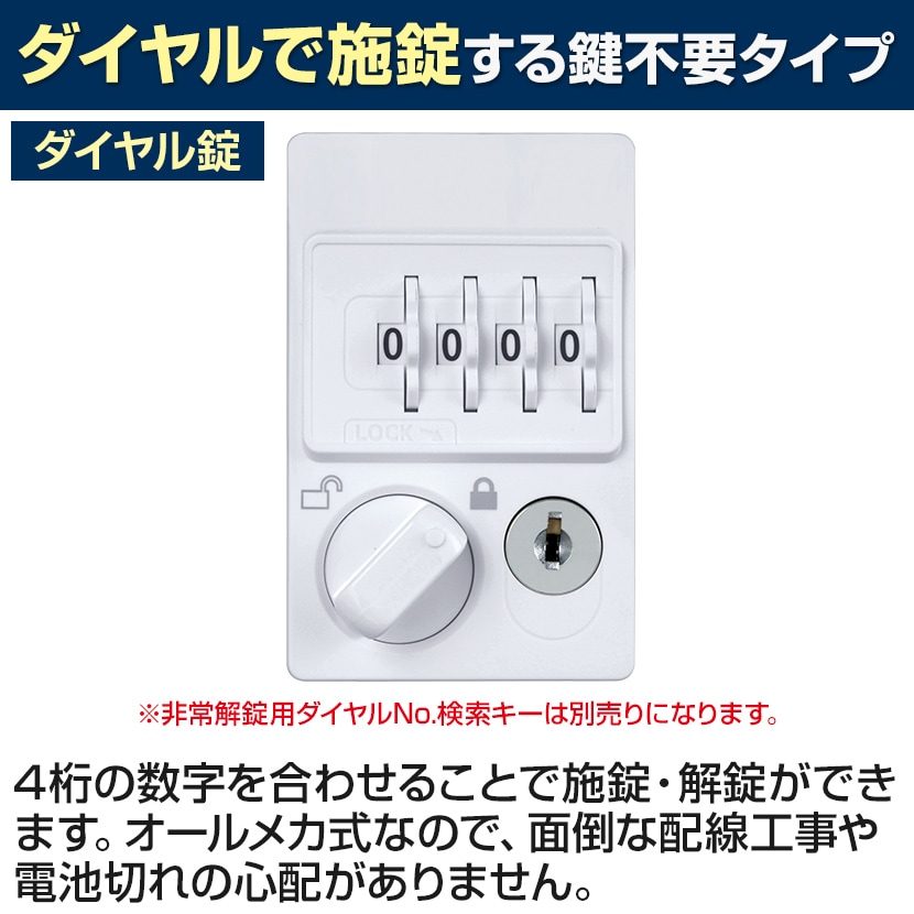 12人用 3列4段 スチールロッカー ホワイト ダイヤル錠 幅900×奥行515×高さ1790mm SLDW-12-D【国産】【完成品】 [4]