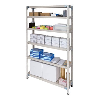 【日本製】プラス PB国産軽量ラック スチールラック ボルトレス 耐荷重150kg/段 天地6段 幅887×奥行462×高さ1500mm [2]