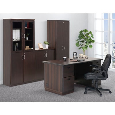 【日本製】大川家具 国産役員用サイドボード 役員用家具 収納家具 収納棚 幅805×奥行400×高さ927mm [2]