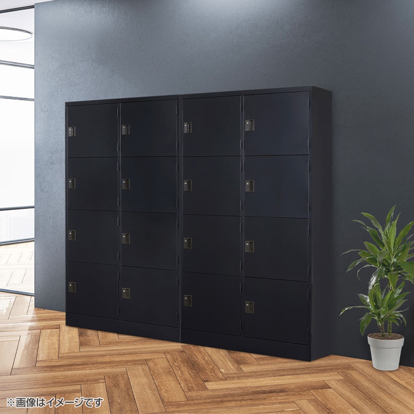 スチールロッカー浅型 6人用 鍵付き シリンダー錠 スチール スタンダード 業務用 パーソナルロッカー 幅900×奥行450×高さ1790mm 【国産】 【完成品】 TLK-SC6S [3]