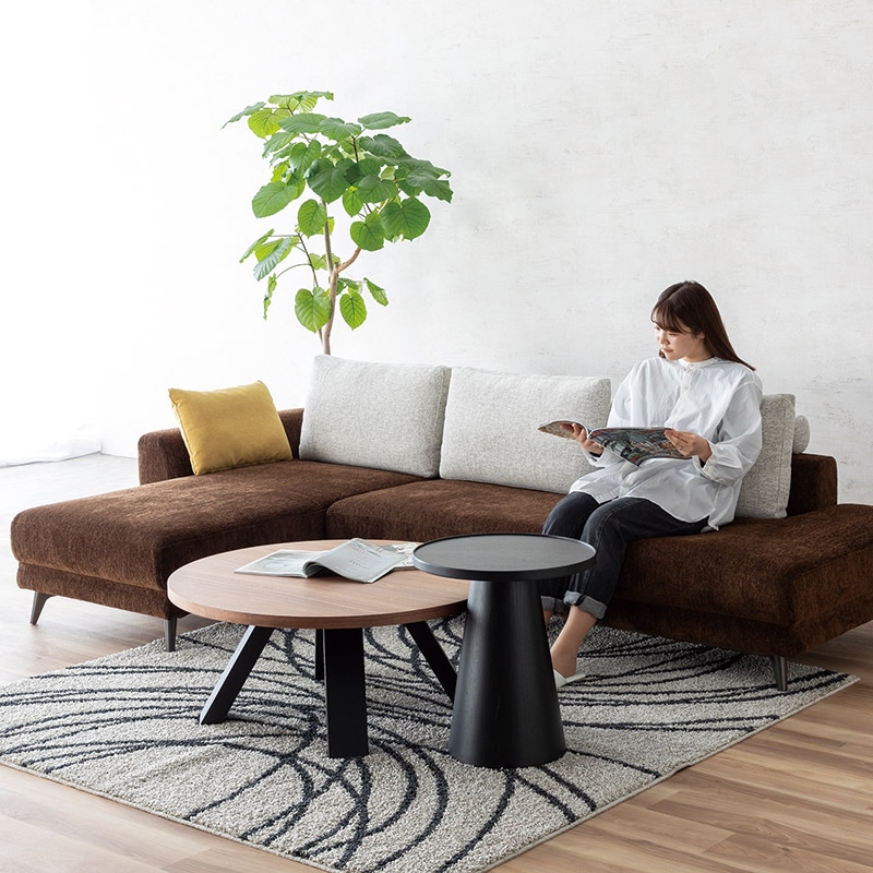 カウチソファ ZIG 2PCL17+CHA-R9 LB/SO U3/U1/MLBK　【大型商品配送便でのお届け】※受注生産50日～ [2]