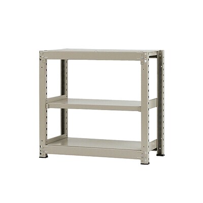 【本体】スチールラック 中量 500kg-単体 3段/幅900×奥行600×高さ900mm/KT-KRL-096009-S3 [3]