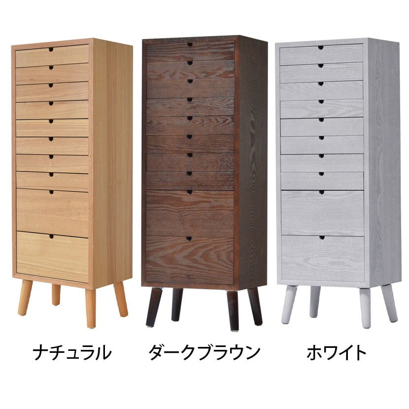 多段チェスト 10段タイプ 幅360×奥行255×高さ990mm [2]