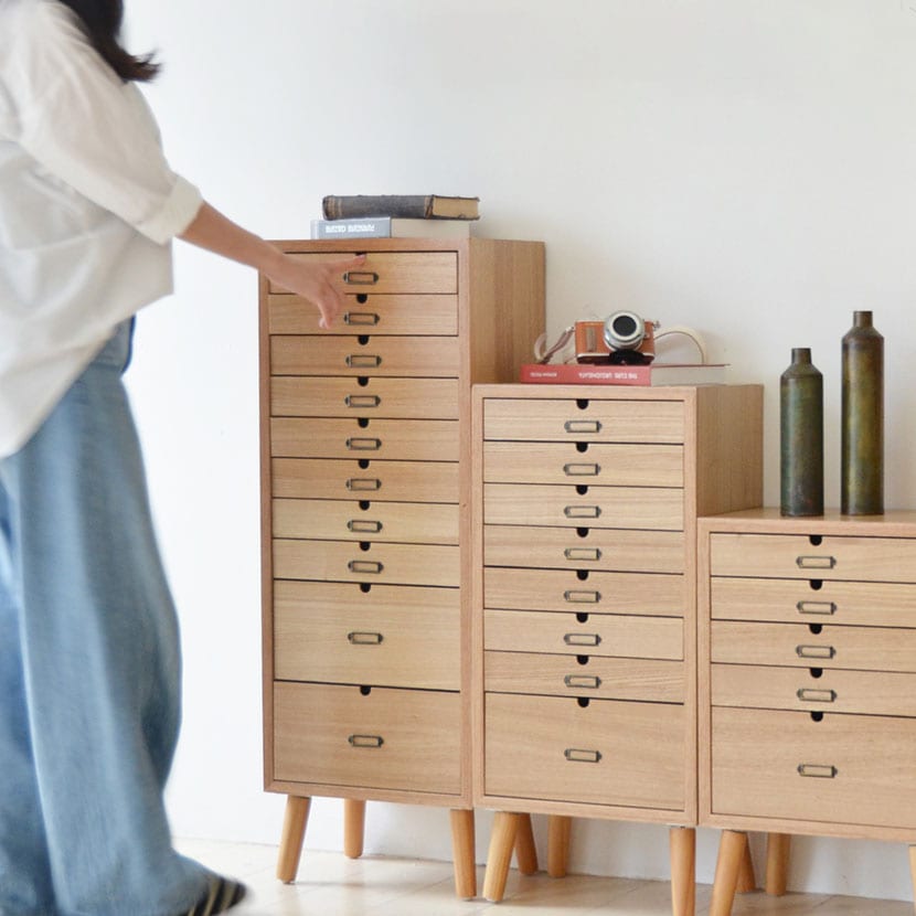 多段チェスト 10段タイプ 幅360×奥行255×高さ990mm [4]