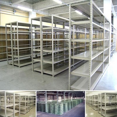 【本体】スチールラック 軽中量 150kg/段 単体 幅1800×奥行300×高さ1200mm-4段 [4]