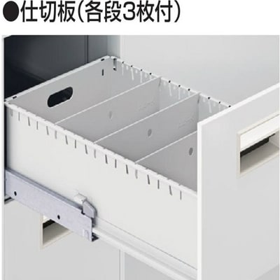 ファイリングキャビネット 2段 デスクサイドタイプ 幅387×奥行620×高さ700mm A4ファイル対応 鍵付き 書類整理 書類収納 オフィス収納 【国産】【完成品】 [3]