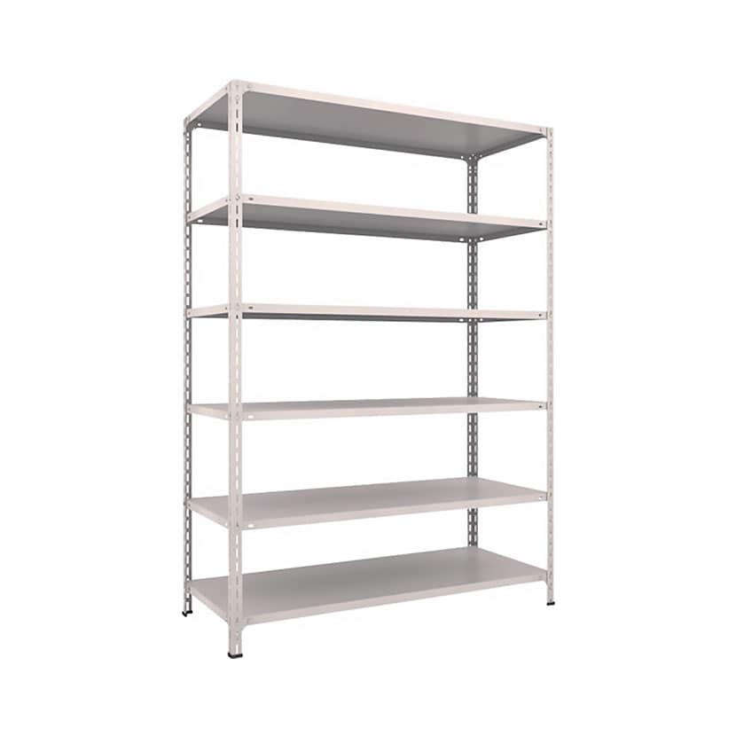 TRUSCO 軽量棚開放型 幅1500×奥行600×高さ2100mm 6段 ネオグレー 503-8995 [4]