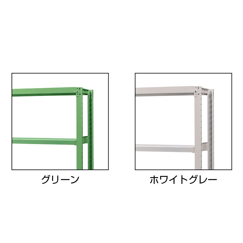 【追加/増設用】国産スチールラック 軽中量棚150kg/段 増設 ボルトレス 高さ1200x幅1500x奥行300x天地3段 [2]