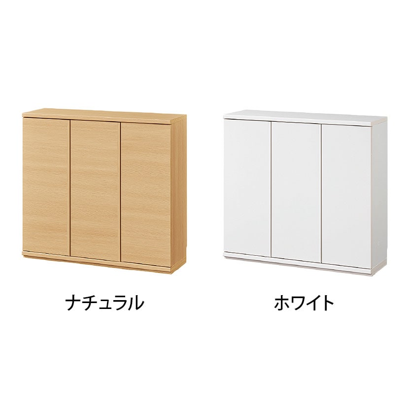 キャビネット 棚 カウンター下 プッシュ式扉 キッチン収納 ピタシエ PTS-8590D 幅900×奥行296×高さ849mm 白井産業 [2]