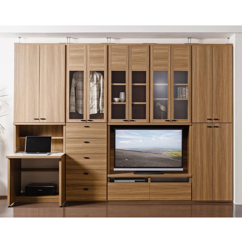 フナモコ システム収納 リビングシェルフ TVボード 幅1200×奥行385×高さ1138mm [3]