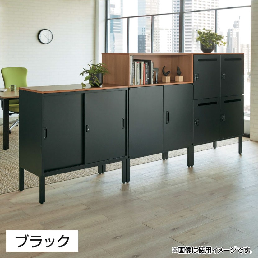 JE-70A | Je 両開き保管庫 中下置き用 収納 スチール書庫 キャビネット 鍵付き 幅900×奥行450×高さ720mm プラス(PLUS) [4]