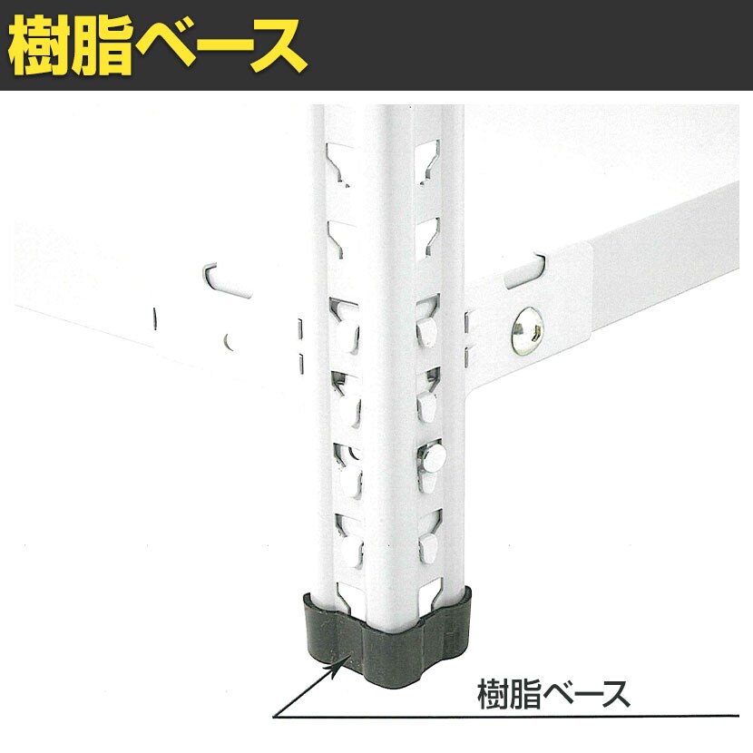 【本体】国産スチールラック 軽量棚 100kg/段 セミボルトレス 幅1500×奥行300×高さ1500mm 天地4段 業務用 可動棚 収納棚 [5]