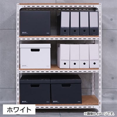【本体】スチールアングル棚 収納棚 軽量 70kg 4段 幅1800×奥行600×高さ1500mm [3]