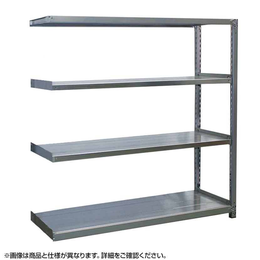 【追加/増設用】国産 高耐食性めっき棚 中量300kg/段 増設 スチールラック 屋外ラック棚 錆に強いラック 長寿命 耐アルカリ性 幅1200×奥行900×高さ2400mm 天地6段 [5]