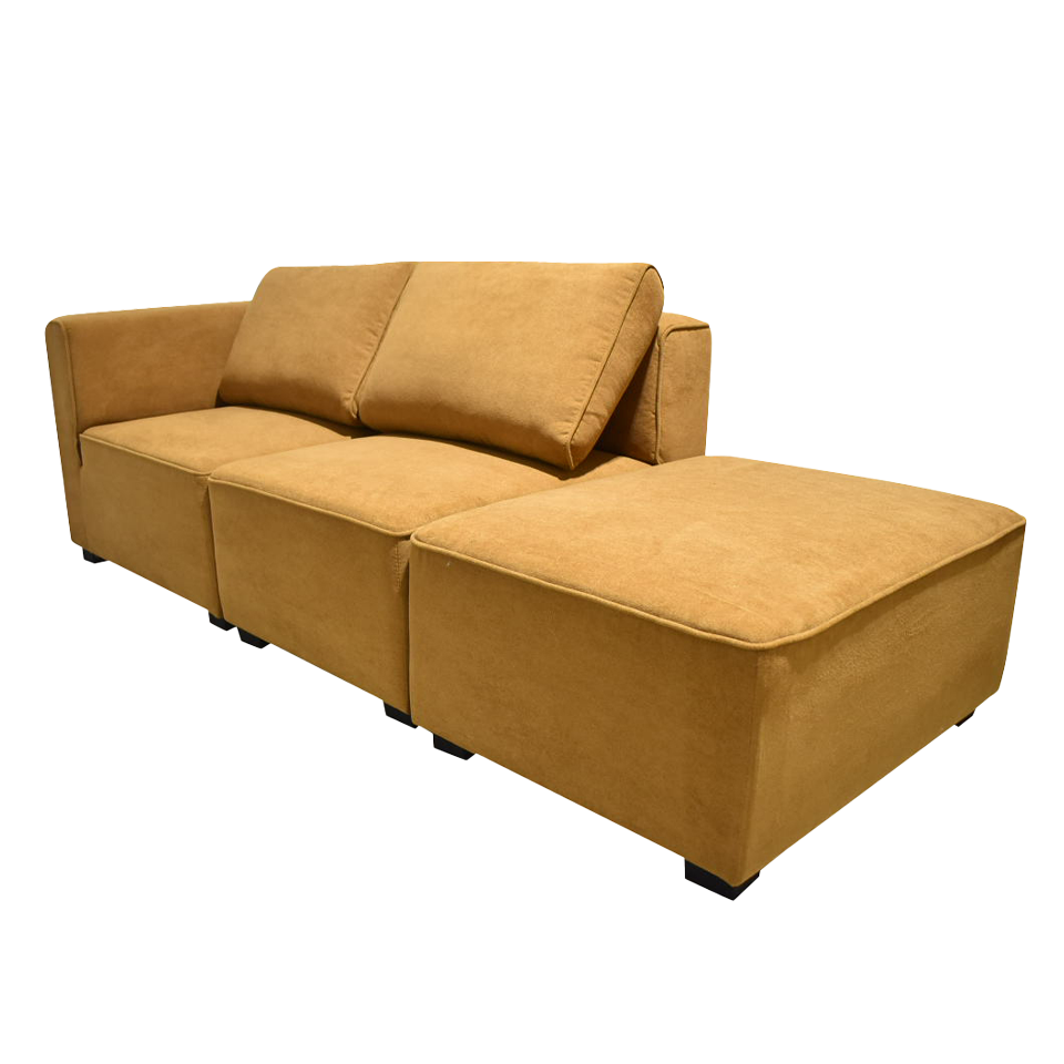 カウチソファS-8508【送料無料】キャメル [4]