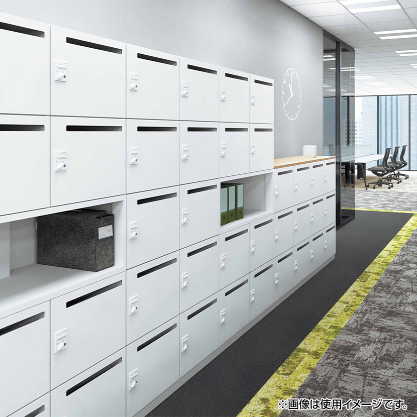 コクヨ イノン iNON スタンダードタイプ パーソナルロッカー 6人用 メール穴なし 庫内仕切りSタイプ シリンダー錠 ホワイト 幅900×奥行450×高さ1170mm [2]