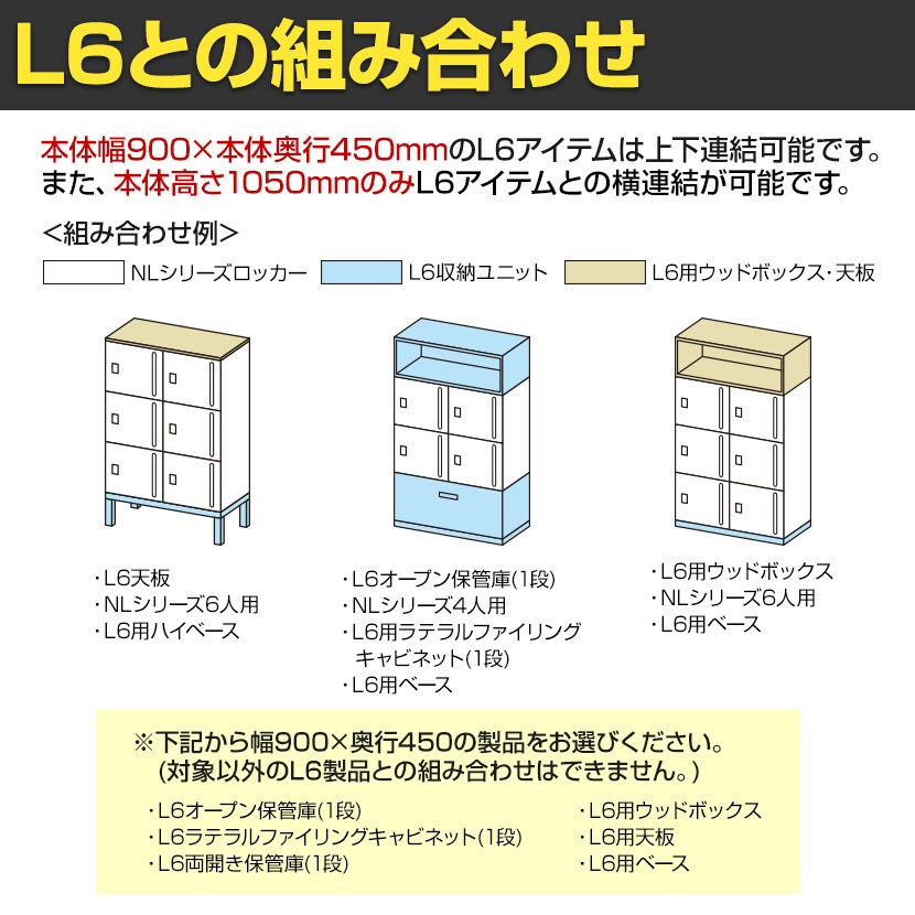 NL-V105-3FD | NL パーソナルロッカー 3人用バーチカル W4 ホワイト ダイヤル錠 幅900×奥行450×高さ1050mm プラス(PLUS) [5]