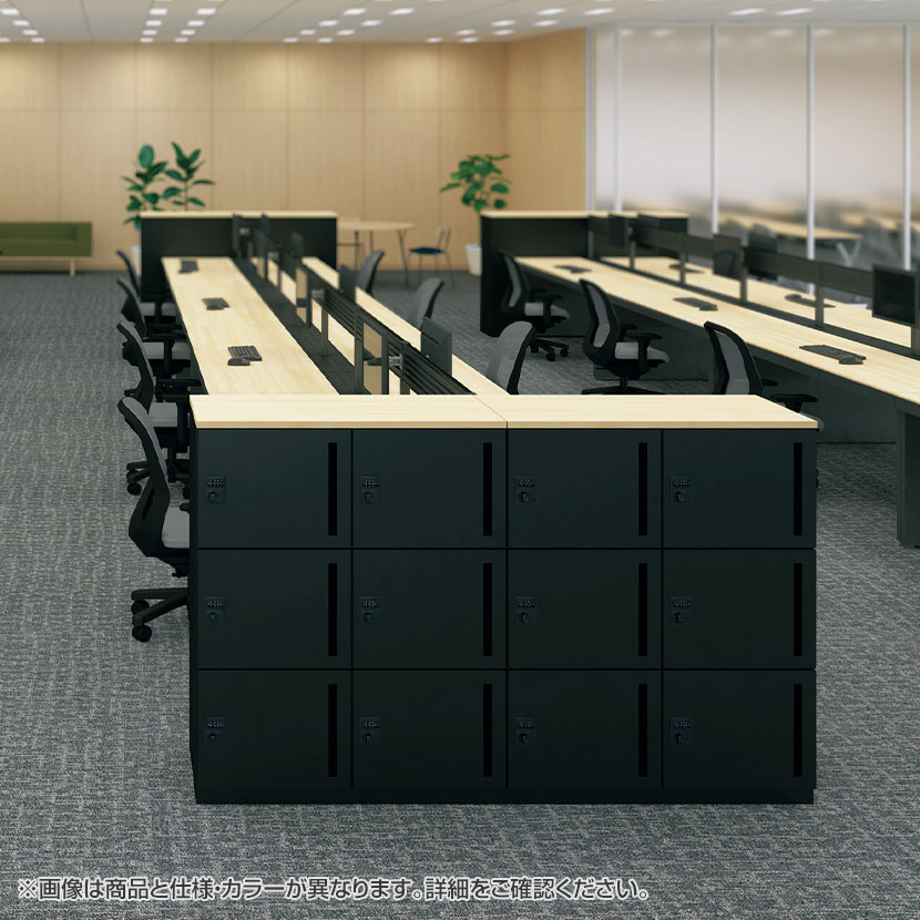 NL-B105-6LS | NL パーソナルロッカー 6人用ベーシック ホワイト シリンダー錠 幅900×奥行450×高さ1050mm プラス(PLUS) [2]