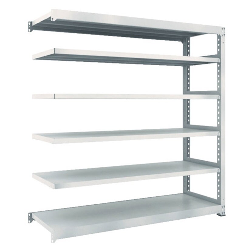 【追加/増設用】TRUSCO M5型中量棚 幅900×奥行921×高さ1800mm 6段 連結 ネオグレー 780-2935 [4]