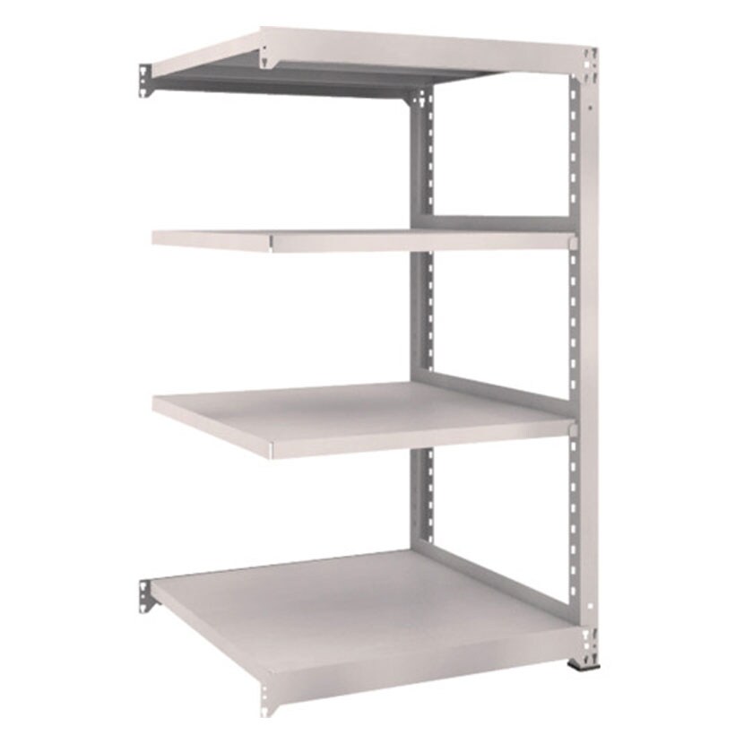 【追加/増設用】TRUSCO M5型中量棚 幅900×奥行921×高さ1500mm 4段 連結 ネオグレー 509-0725 [4]