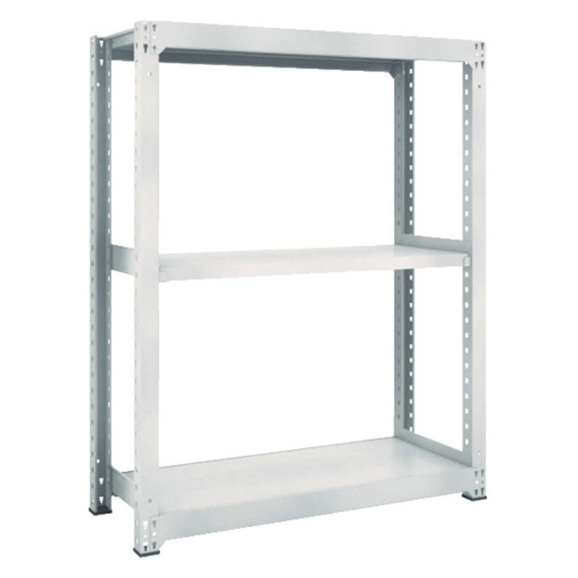 【本体】TRUSCO M5型中量棚 幅1800×奥行921×高さ1500mm 3段 単体 ネオグレー 780-2765 [4]