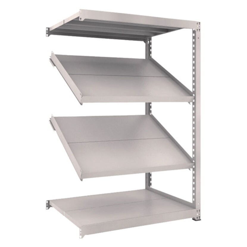 【追加/増設用】TRUSCO M3型中量棚 幅1200×奥行921×高さ1800mm 4段 傾斜2段 連結 484-4271 [5]