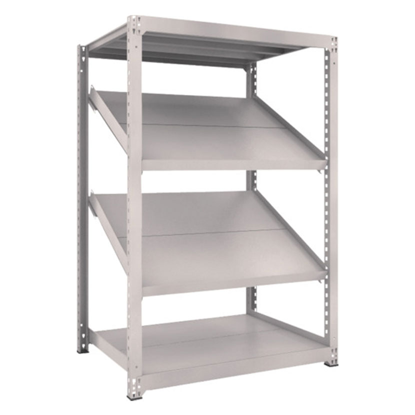 【本体】TRUSCO M3型中量棚 幅1200×奥行921×高さ1800mm 4段 傾斜2段 484-4262 [5]