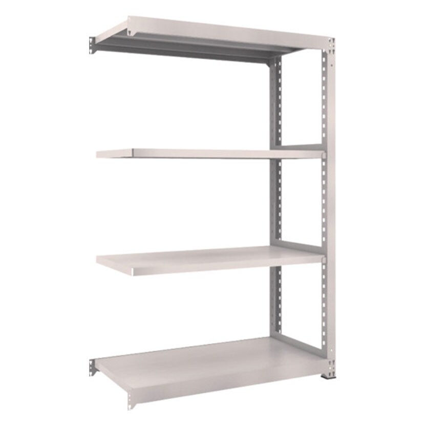 【追加/増設用】TRUSCO M3型中量棚 幅1200×奥行571×高さ1800mm 4段 連結 ネオグレー 508-9891 [5]