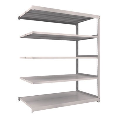 【追加/増設用】 TRUSCO M3型中量棚 幅1800×奥行1121×高さ2100mm 連結型 ネオグレー 856-4034 [5]