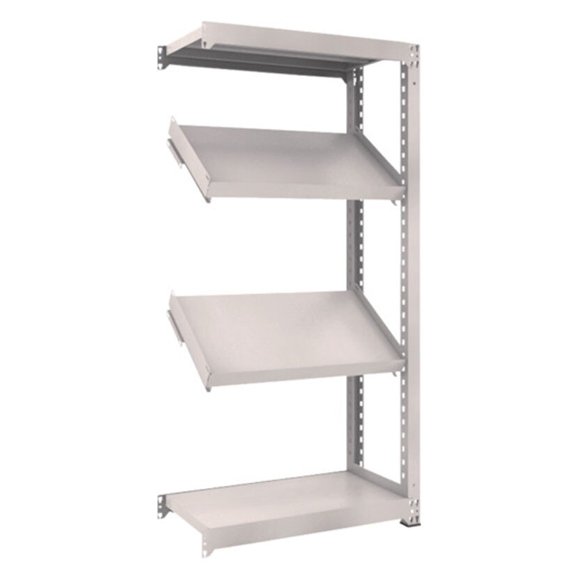 【追加/増設用】TRUSCO M3型中量棚 幅900×奥行471×高さ1800mm 4段 傾斜2段 連結 484-4131 [5]