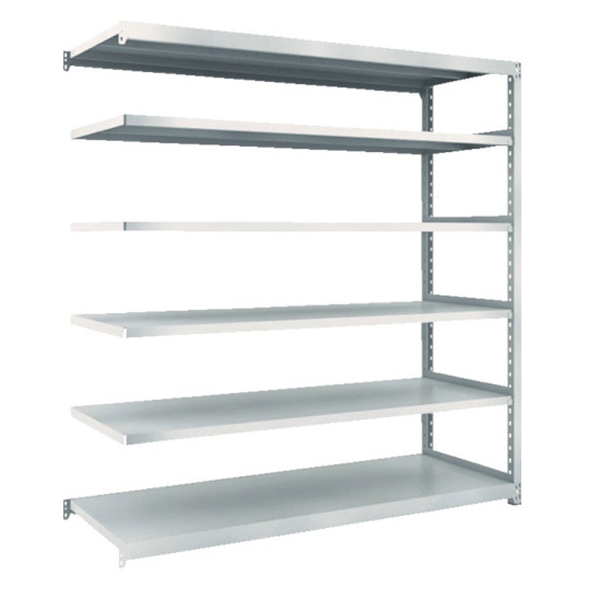 【追加/増設用】TRUSCO M2型軽中量棚 幅1760×奥行450×高さ1800mm 6段 連結 ネオグレー 780-1408 [5]