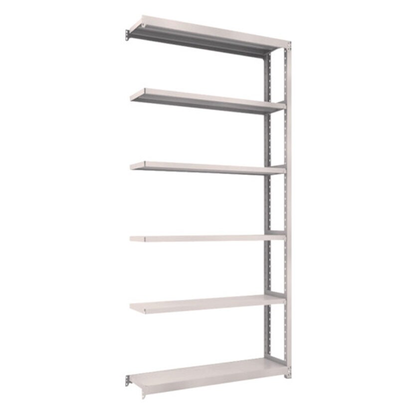 【追加/増設用】TRUSCO M2型軽中量棚 幅1160×奥行300×高さ2400mm 6段 連結 ネオグレー 450-0644 [5]