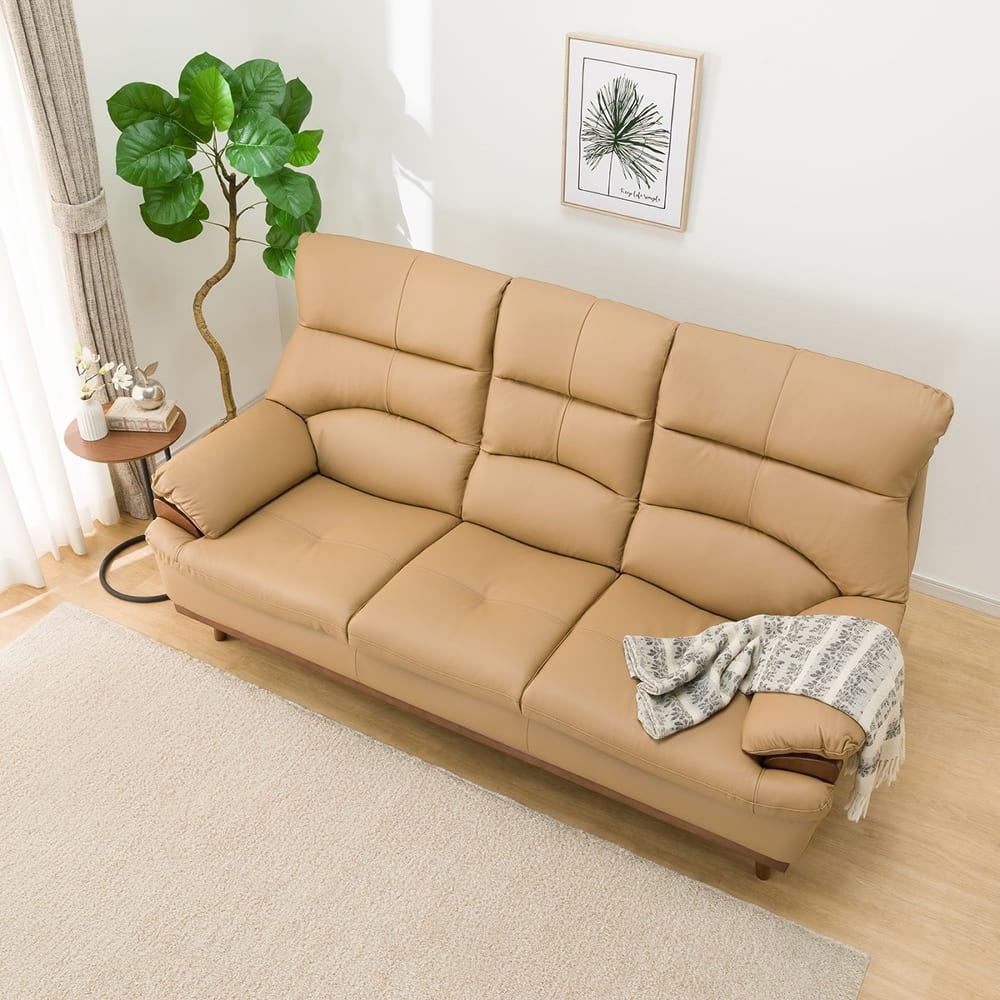 ３人用ソファ　ＰＤ０２−２　カワ　ＭＯ　<N> [5]