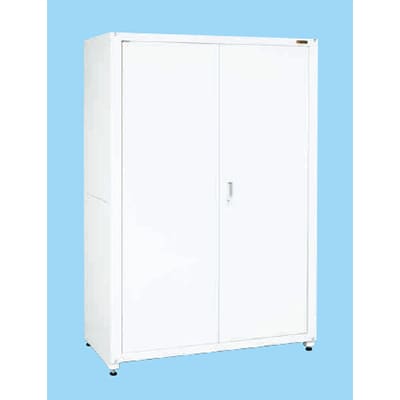 サカエ PNH9063C3W | 保管システム収納庫 鍵付き 両開扉タイプ 保管庫 均等耐荷重250kg/段 幅900×奥行640×高さ1800mm [3]