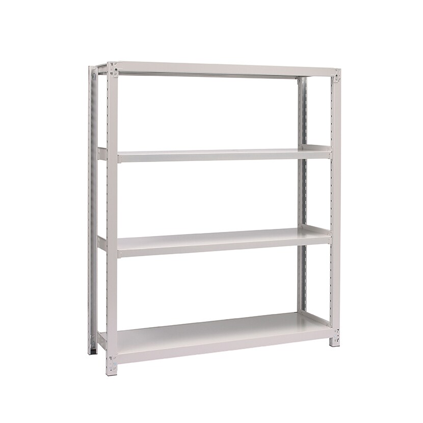 【本体】国産スチールラック 中量棚300kg/段 単体 ボルトレス 高さ1500×幅1500×奥行750×天地4段 [5]