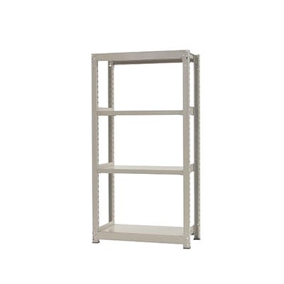 【本体】スチールラック 中量 300kg-単体 4段/幅900×奥行750×高さ1800mm/KT-KRM-097518-S4 [4]