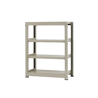 【本体】スチールラック 中量 300kg-単体 4段/幅900×奥行600×高さ1200mm/KT-KRM-096012-S4 [4]