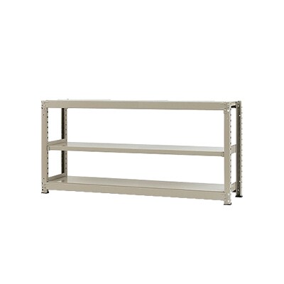 【本体】スチールラック 中量 500kg-単体 3段/幅1800×奥行900×高さ900mm/KT-KRL-189009-S3 [3]