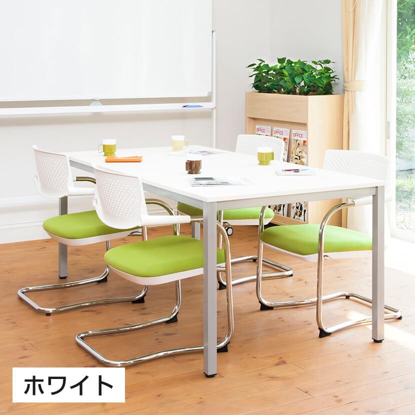 会議用テーブル ミーティングテーブル 幅1200×奥行600×高さ720mm 会議机 会議テーブル [3]