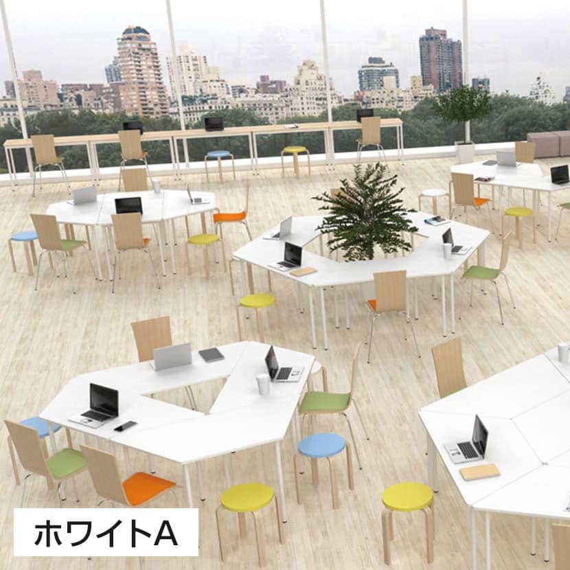 会議用テーブル 会議机 ラディーRFシンプルテーブル スクエア 幅700×奥行700×高さ700mm RFSPT-7070 アールエフ [3]