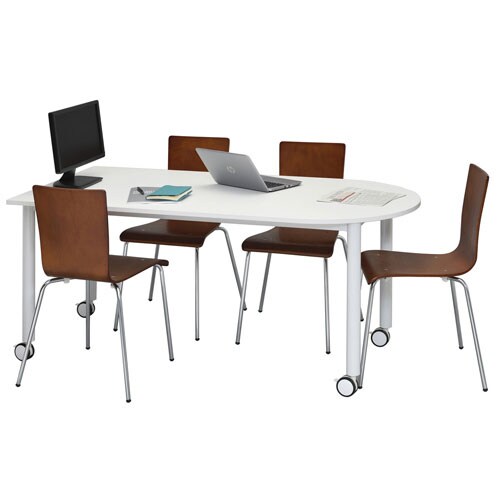 キャスターテーブル ホワイト脚 U字形 RFCTT-WL1680U [4]